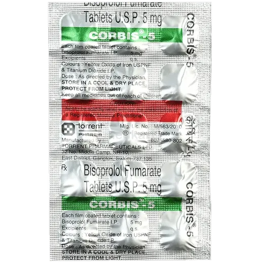 corbis 5mg tablet 15's